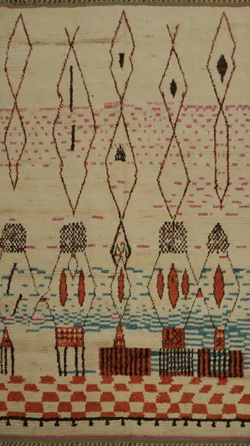 Artistic Comfort Geometric Plush Moroccan Area Rug 6x10