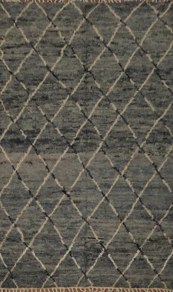 Timeless Elegance Trellis Moroccan Wool Area Rug 6x10 for Any Room