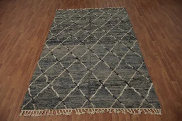 Timeless Elegance Trellis Moroccan Wool Area Rug 6x10 for Any Room