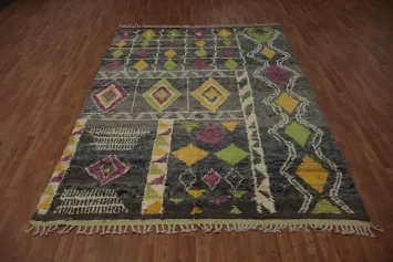 Geometric Plush Moroccan Oriental Area Rug 7x10