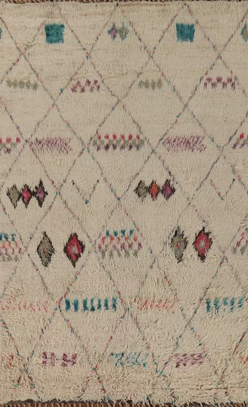 Trellis Plush Moroccan Area Rug 6x10