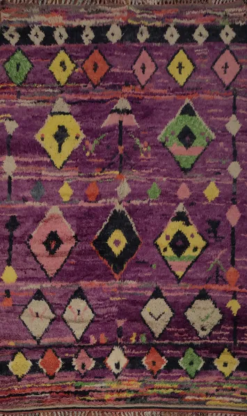 Chic and Artistic Plush Moroccan Area Rug 6x10 to Brighten Up Any Space