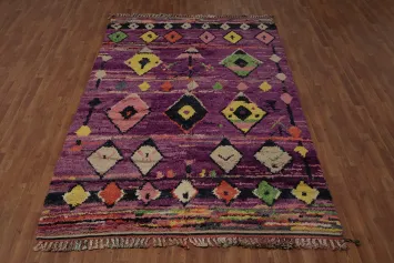 Chic and Artistic Plush Moroccan Area Rug 6x10 to Brighten Up Any Space