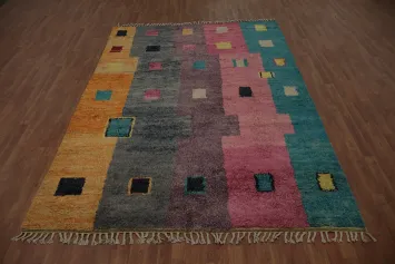 Geometric Moroccan Oriental Area Rug 7x10