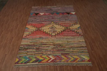 Colorful Moroccan Oriental Large Rug 9x14