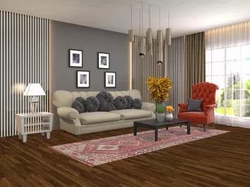 Distressed Wool Bakhtiari Persian Runner Rug 3x10