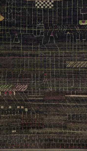 Intricate Networks Exquisite Modern Moroccan Large Rug 12x18