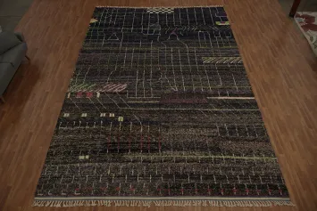 Intricate Networks Exquisite Modern Moroccan Large Rug 12x18