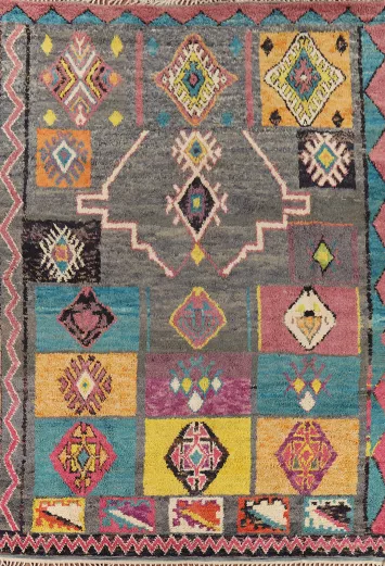 Geometric Plush Moroccan Oriental Area Rug 9x13