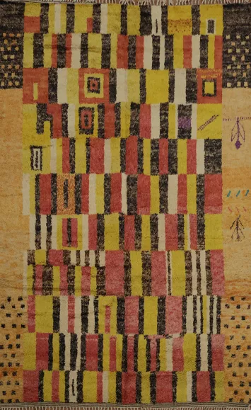 Handmade Plush Moroccan Oriental Area Rug 9x13