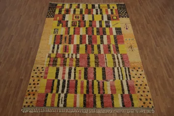 Handmade Plush Moroccan Oriental Area Rug 9x13