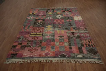 Eclectic Plush Moroccan Area Rug 8x10 to Elevate Your Home's Style