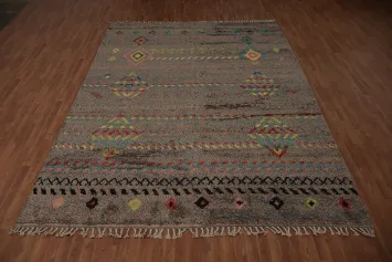 Geometric Motif Plush Moroccan Area Rug 9x12 to Enhance Your Space