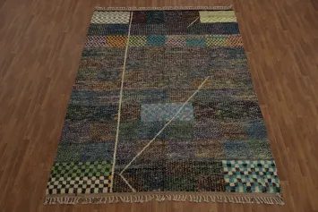 Handmade Plush Moroccan Oriental Area Rug 8x11