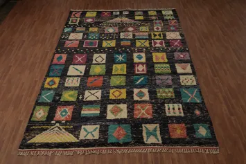 All-Over Geometric Plush Large Moroccan Rug 10x15