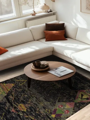 Handmade Moroccan Oriental Area Rug 6x9