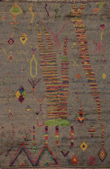 Handmade Moroccan Oriental Area Rug 9x13