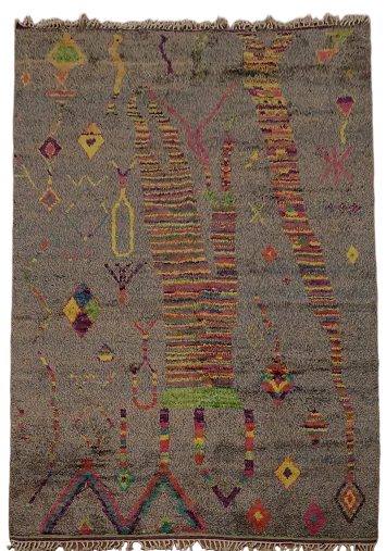 Handmade Moroccan Oriental Area Rug 9x13