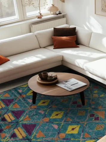 All-Over Trellis Plush Moroccan Area Rug 7x10