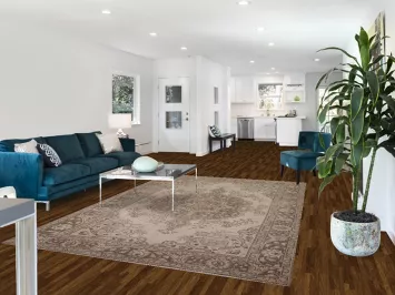 Distressed Wool Tabriz Persian Area Rug 7x10