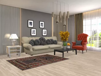 Pre-1900 Antique Kazak Vegetable Dye Rug 4x5