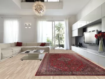 Vintage Floral Hamedan Persian Large Rug 9x18