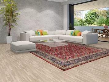 Pink Red Floral Kerman Large Persian Rug 10x14