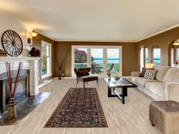 Antique Floral Mahal Persian Runner Rug 3x12