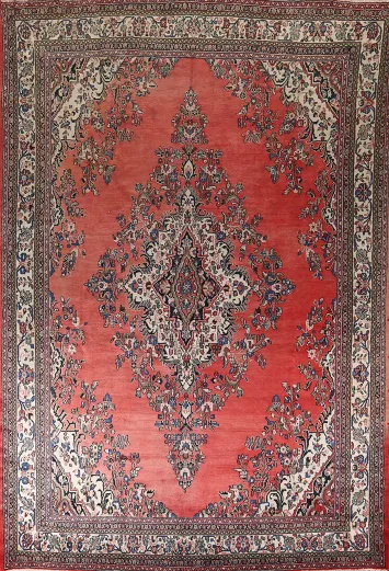 Floral Hamedan Persian Large Rug 10x14