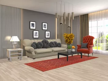 All-Over Geometric Malayer Persian Runner Rug 3x9