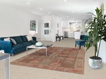 Garden Design Wool Bakhtiari Persian Area Rug 7x10