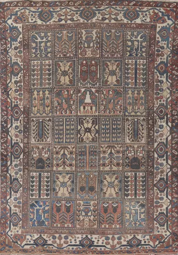 Garden Design Bakhtiari Persian Area Rug 7x9
