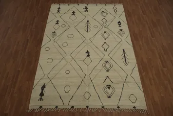 Handmade Wool Moroccan Abstract Area Rug 8x12