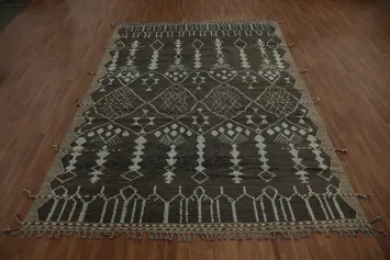 Sophisticated Handcrafted Moroccan Area Rug 8x13 for Stylish Interiors