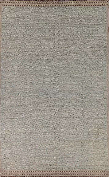 All-Over Chevron Moroccan Modern Area Rug 9x13