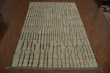 Stylish Wool Contemporary Handmade Moroccan Large Rug 12x19