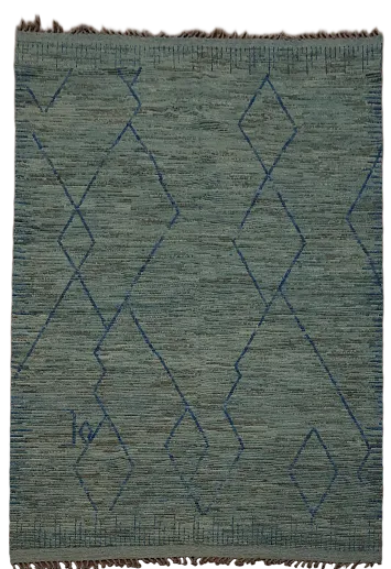 Handmade Wool Moroccan Oriental Area Rug 9x13