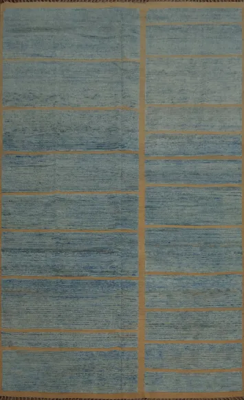 Artistically Crafted Moroccan Large Rug 10x15 with Stripe Detail