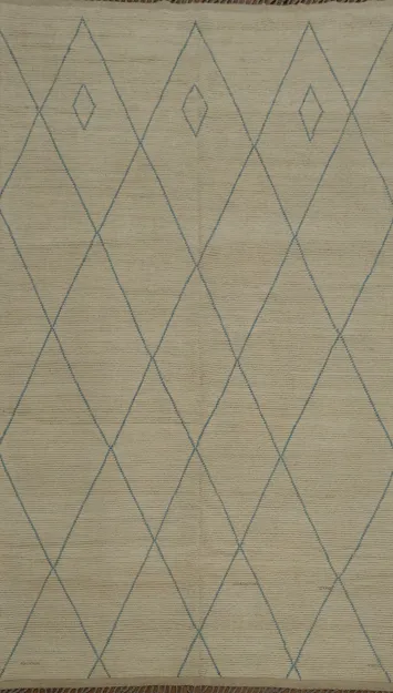 All-Over Trellis Moroccan Large Area Rug 9x14