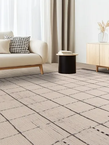 Checkered Wool Moroccan Oriental Area Rug 9x13