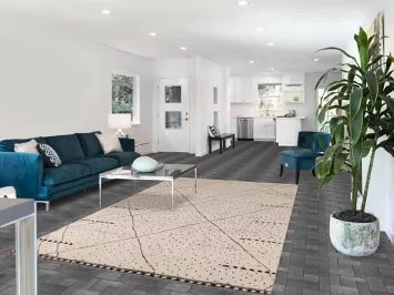 Handmade Wool Striped Moroccan Living Room Rug 6x10