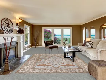 Light Blue Oushak Indian Area Rug 8x10