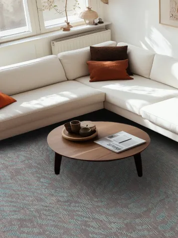 All-Over Gray & Blue Moroccan Abstract Area Rug 9x12