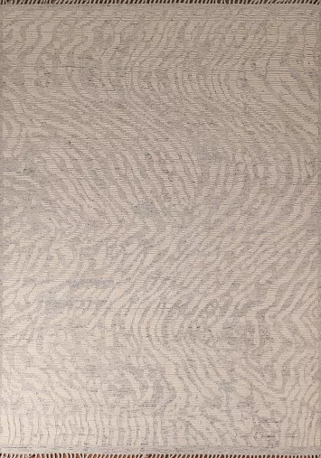 All-Over Wool Moroccan Abstract Area Rug 8x10