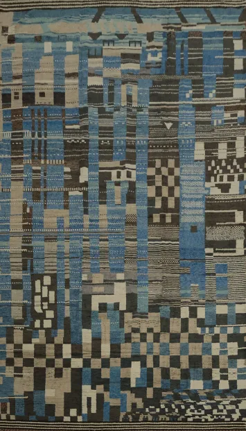 Abstract Geometric Moroccan Large Modern Rug 12x19