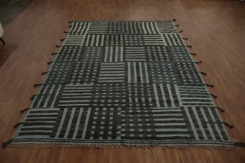 All-Over Checkered Moroccan Oriental Area Rug 9x13