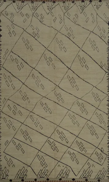 Elegant Geometric Moroccan Area Rug 9x12 for Chic Interiors