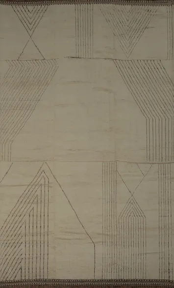 Earth Tone Wool Moroccan Large Modern Rug 12x19