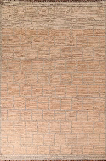 Striped Wool Moroccan Handmade Area Rug 9x13