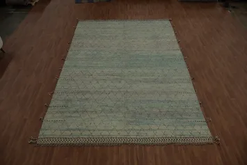 All-Over Trellis Wool Moroccan Large Rug 10x15